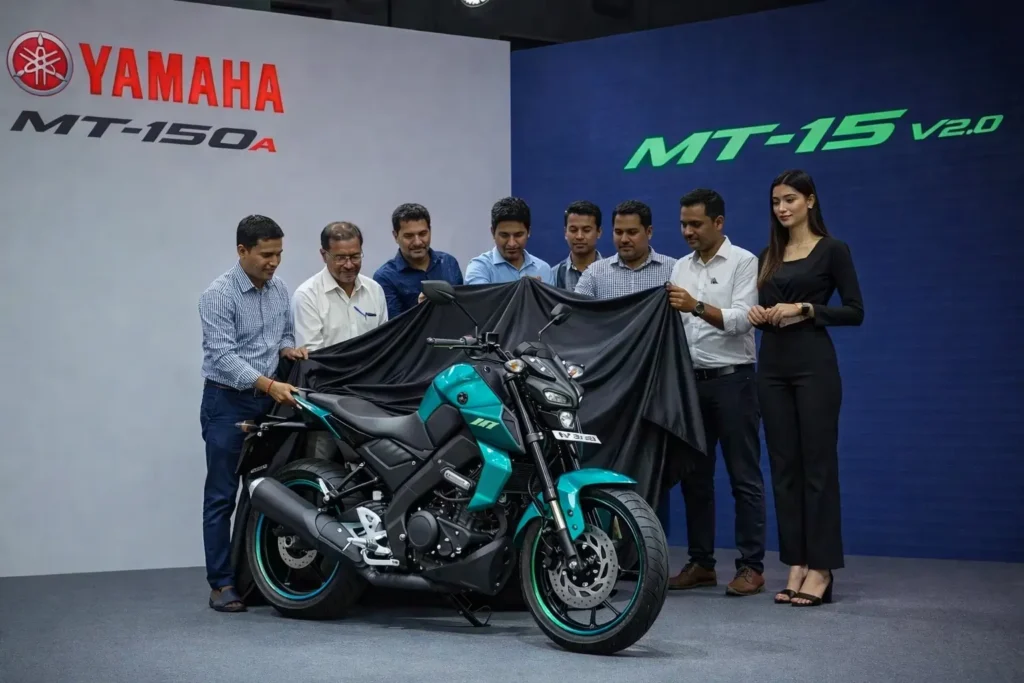 Yamaha MT-15 V2 2026 ने मचाया तहलका! 56.87kmpl माइलेज, TFT डिस्प्ले और Traction Control के साथ युवाओं की पहली पसंद 2 ChatGPT Image Jan 15 2026 09 45 54 PM