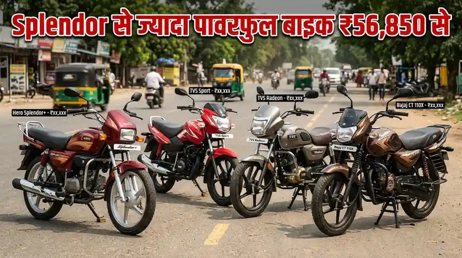 Hero Splendor से ज्यादा पावरफुल हैं ये बाइक! कीमत मात्र ₹56,850 से शुरू