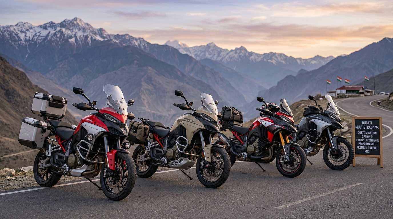 Ducati Multistrada V4 Customisation Options Detailed Colours Parts and Accessories